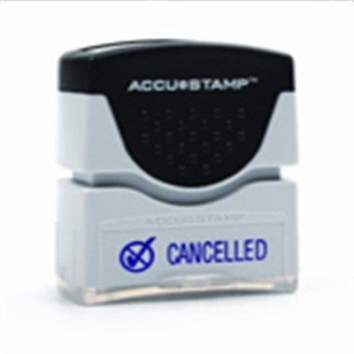 Message Stamp, Pre-Inked "Cancelled", Blue Ink - Each view 2