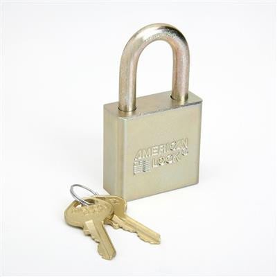Padlocks, Solid Case, 1.75" Wide Steel, Keyed Alike, No Chain, Set Of 10 - 10/PK view 2