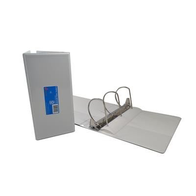 Dring View Binder With Pockets Clear Overlay, 4", White - Each view 2