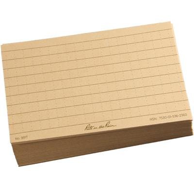 Rite N Rain - Index Cards, Tan 3" x 5" - 100/PK view 2