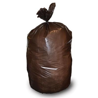 Bag Plastic, High Performance, 36 x 58, Brown, 57 Gallon - 100/PK view 2