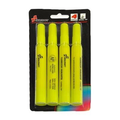 Marker Highlighter Chl 4Pk Ylw - 4/PK view 2