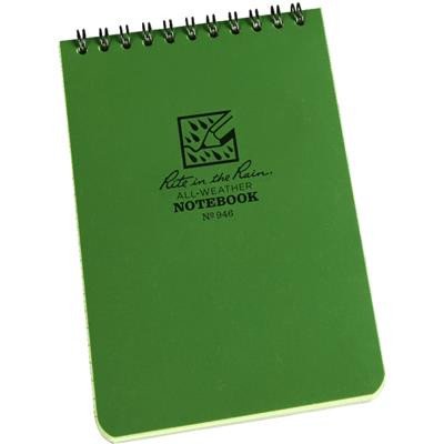 Rite N Rain - Notebook 4 x 6 Green - Each view 2