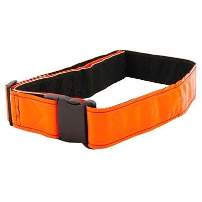 Reflective Safety Belt, Vinyl, Adjustable 31" To 55", Fluorescent Red/Orange - 24/PK view 2