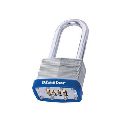 Padlock, Solid Steel Combo Long Shackle, Resettable - Each view 2