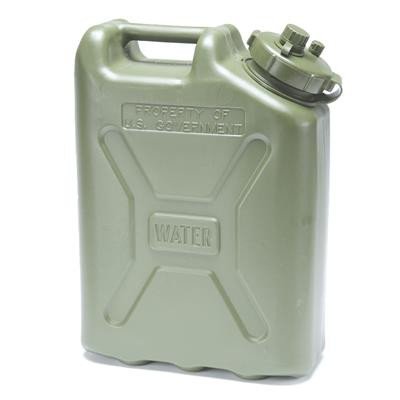 Can, Water, Military, Plastic, Green, 5 Gal - Each view 2